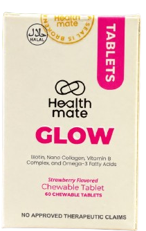 Healthmate Glow Strawberry Flavored Chewable Tablets