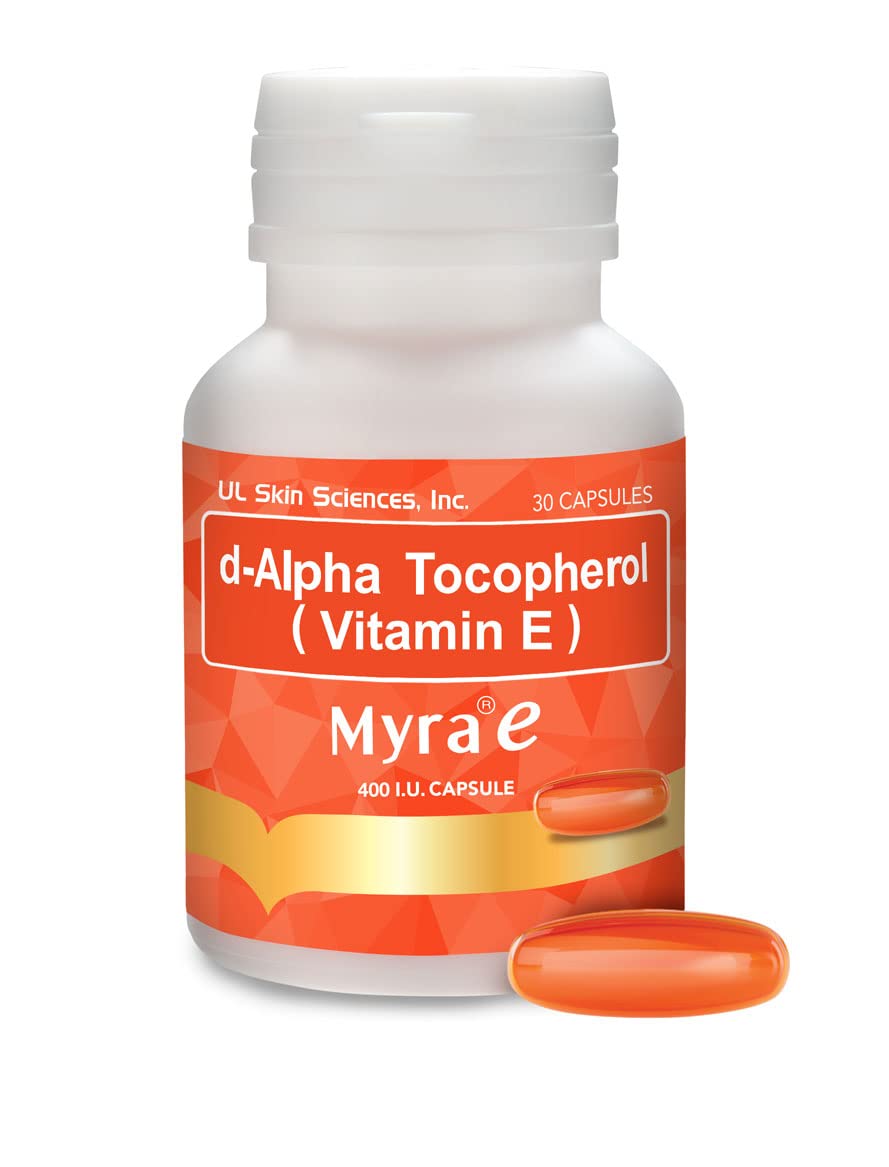 Myra e d-Alpha Tocopherol (Vitamin E) Capsules